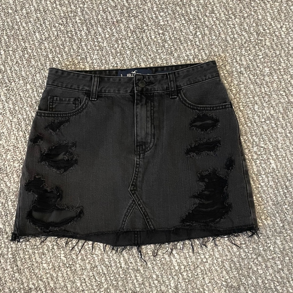 Womens Hollister Jean Skirt